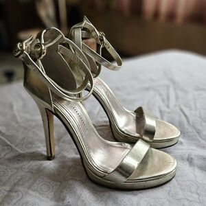 Elegant Gold Women's Heels
